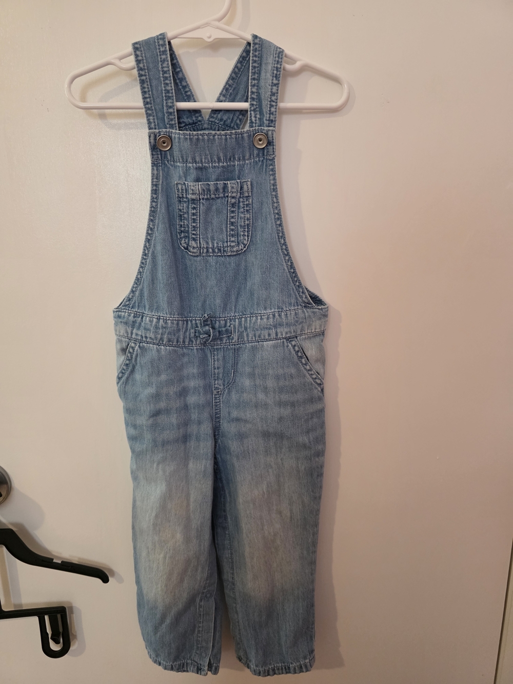The Children's Place Light Blue Denim Overalls - Kids One Piece